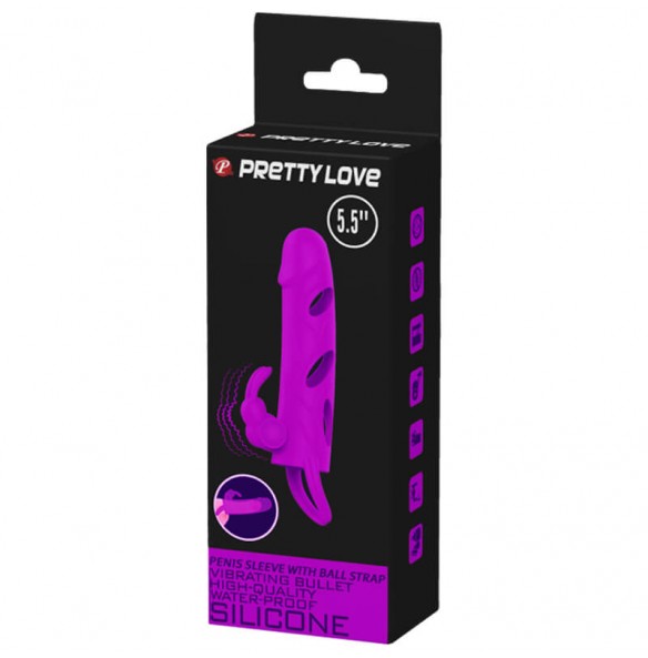 PRETTY LOVE - Extended Penis Sleeve (L:14cm - D:3.3cm) PRETTY LOVE - Extended Penis Sleeve (L:14cm - D:3.3cm)